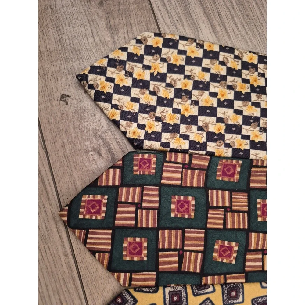 Lot of 6 Robert Talbott & Designer‎ Silk Ties Mens Geometric Floral Abstract VTG